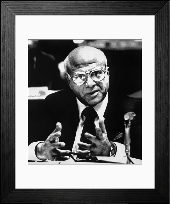 Framed Print : Man Testifying at a Hearing Framed Print : Man Testifying at a Hearing