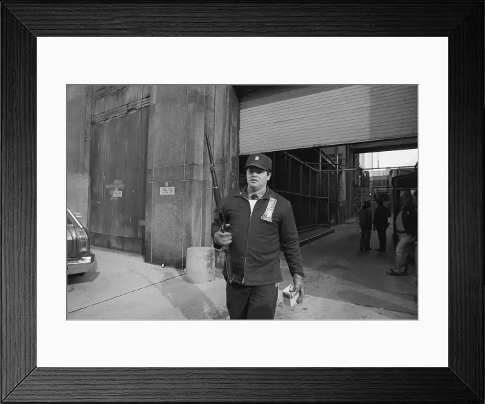 Framed Print : Swat Officer With Shotgun Stands Guard Framed Print : Swat Officer With Shotgun Stands Guard