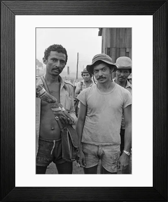 Framed Print : Brazilian Miner With Cash Framed Print : Brazilian Miner With Cash