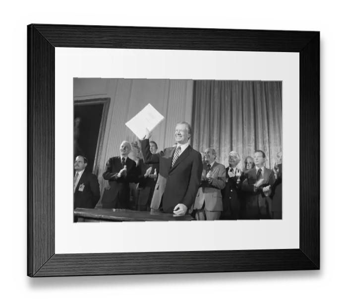 Framed Print : Jimmy Carter Signs Alaskan Land Bill Framed Print : Jimmy Carter Signs Alaskan Land Bill