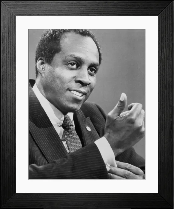 Framed Print : Vernon Jordan Speaking