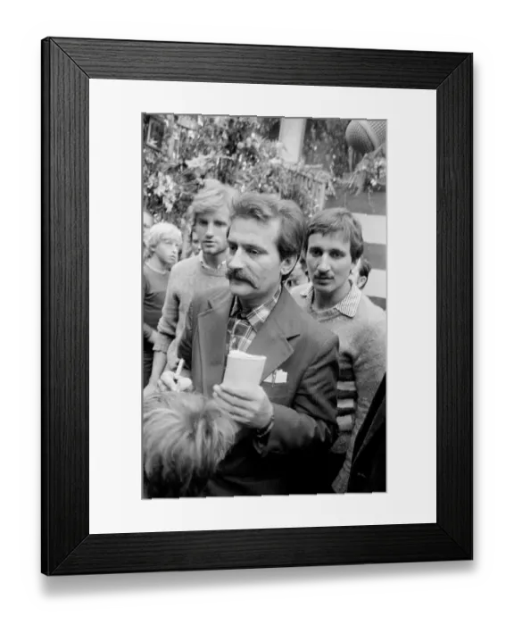 Framed Print : Lech Walesa in Gdansk Framed Print : Lech Walesa in Gdansk