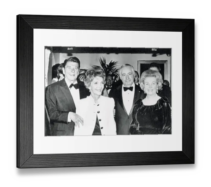 Framed Print : Ronald Reagan and Others Leaving Fund Raiser Framed Print : Ronald Reagan and Others Leaving Fund Raiser