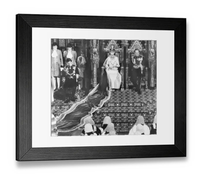 Framed Print : Queen Elizabeth II at Opening of Parliament Framed Print : Queen Elizabeth II at Opening of Parliament