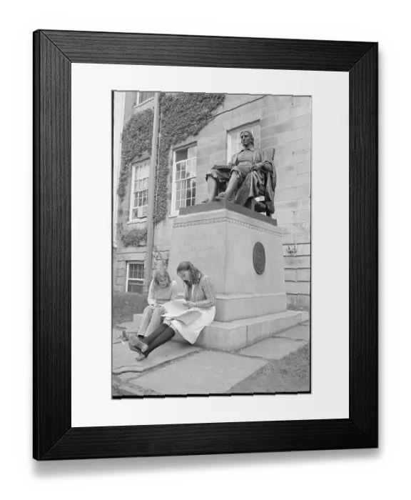 Framed Print : Students Conversing at Harvard University Framed Print : Students Conversing at Harvard University