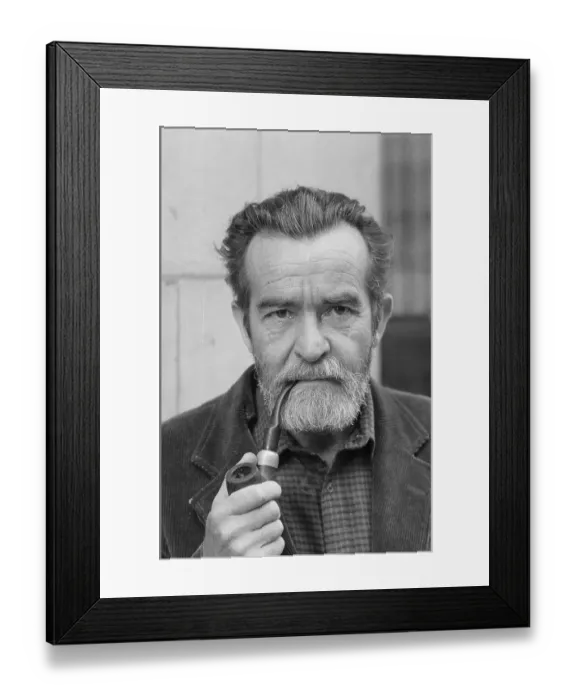 Framed Print : Playwright Athol Fugard Smoking a Pipe Framed Print : Playwright Athol Fugard Smoking a Pipe