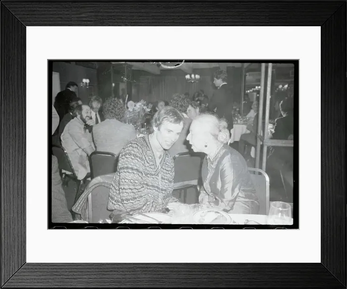 Framed Print : Rudolf Nureyev Conversing with Agnes de Mille Framed Print : Rudolf Nureyev Conversing with Agnes de Mille