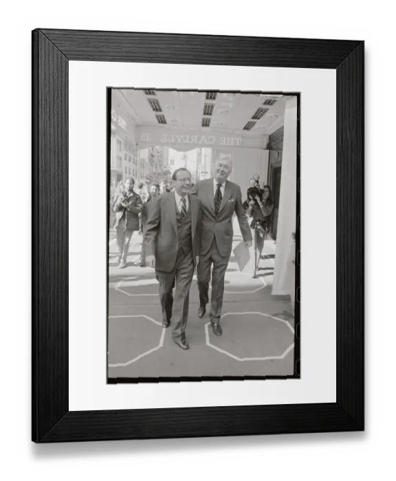 Framed Print : Daniel Moynihan and Alfonse D'Amato Walking to Conference Framed Print : Daniel Moynihan and Alfonse D'Amato Walking to Conference