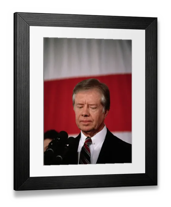 Framed Print : President Jimmy Carter Conceding Defeat Framed Print : President Jimmy Carter Conceding Defeat