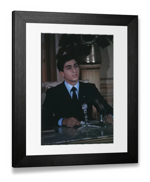 Framed Print : Reza Pahlavi Speaking Framed Print : Reza Pahlavi Speaking
