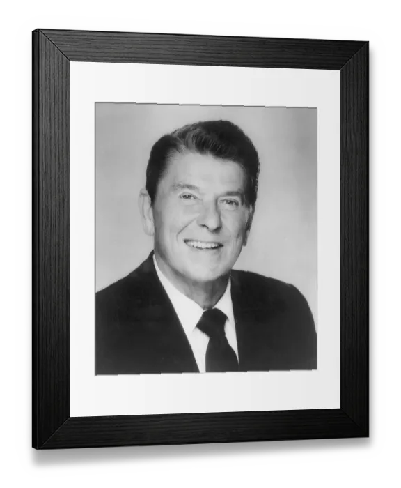 Framed Print : Portrait of Ronald Reagan