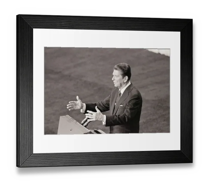 Framed Print : Reagan Gestures During Debate Framed Print : Reagan Gestures During Debate