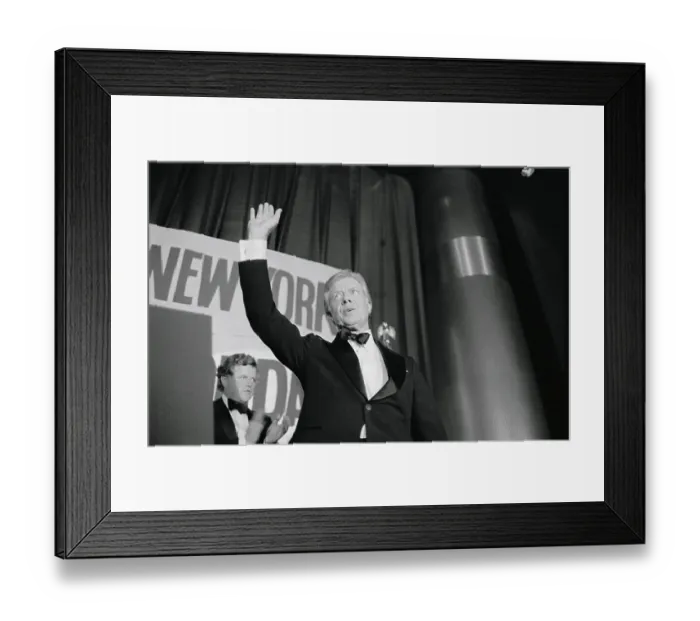 Framed Print : Ted Kennedy Supporting Jimmy Carter