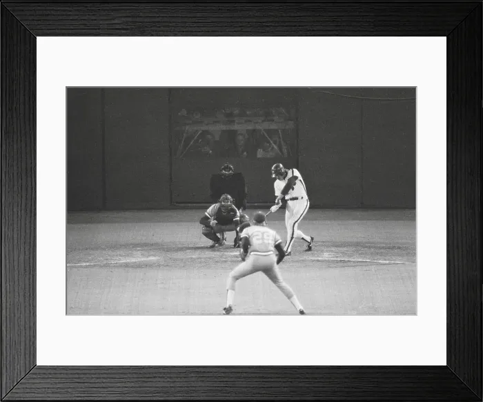 Framed Print : Mike Schmidt Hitting a Double