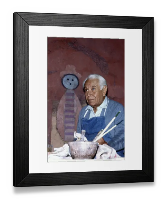 Framed Print : Painter Rufino Tamayo Framed Print : Painter Rufino Tamayo