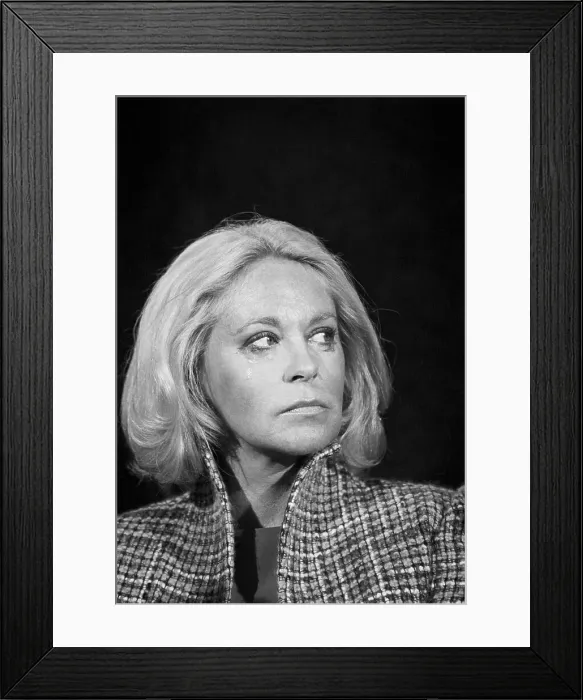 Framed Print : Joan Kennedy Crying Framed Print : Joan Kennedy Crying