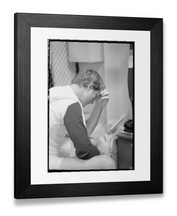 Framed Print : Nolan Ryan Holding His Head Down Framed Print : Nolan Ryan Holding His Head Down