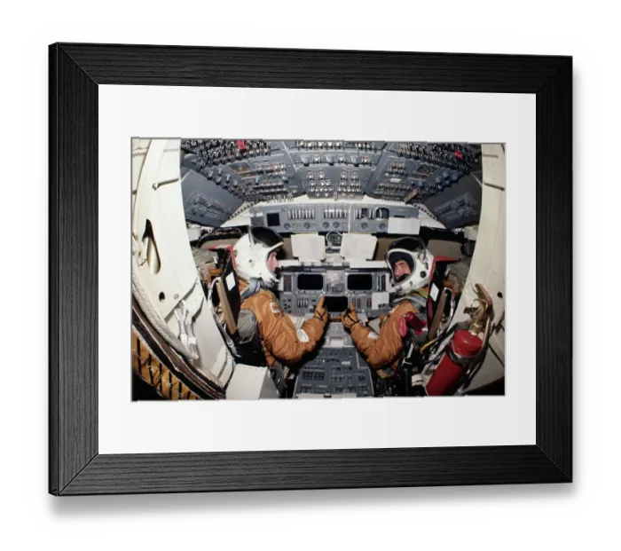 Framed Print : John Young and Robert Crippen Framed Print : John Young and Robert Crippen