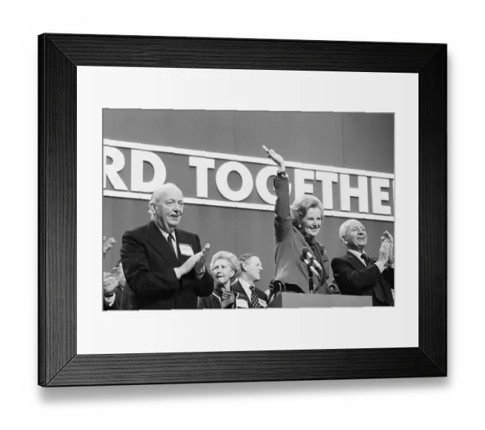 Framed Print : Margaret Thatcher Acknowledging Ovation Framed Print : Margaret Thatcher Acknowledging Ovation