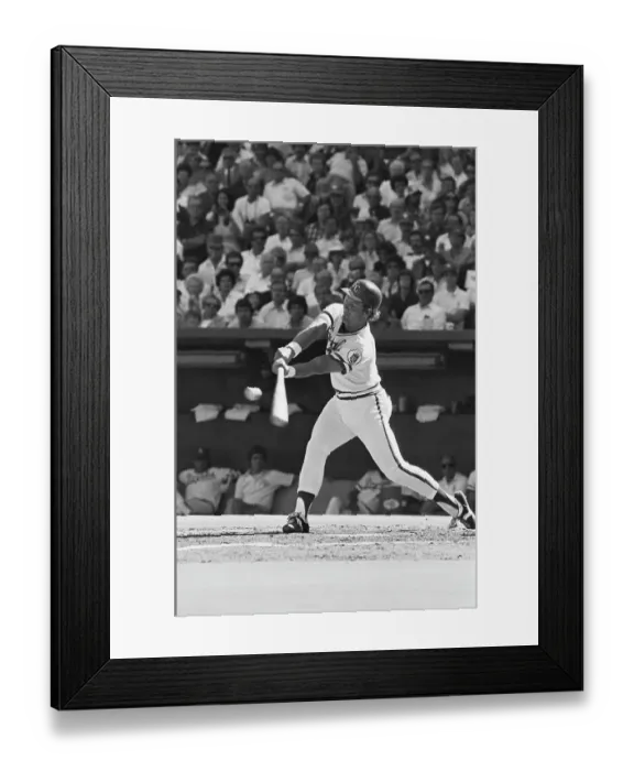 Framed Print : George Brett Swinging Bat Framed Print : George Brett Swinging Bat