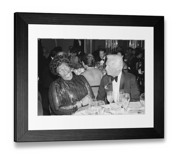 Framed Print : Ella Fitzgerald and Douglas Fairbanks, Jr