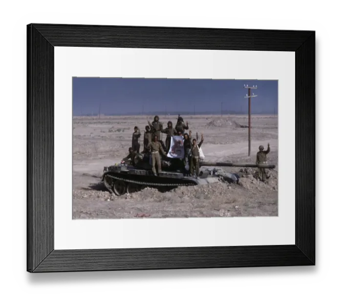 Framed Print : Iraqi Troops Celebrate Framed Print : Iraqi Troops Celebrate
