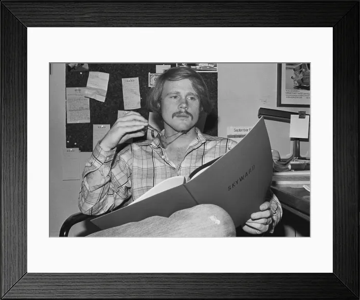 Framed Print : Ron Howard Reading Script Framed Print : Ron Howard Reading Script