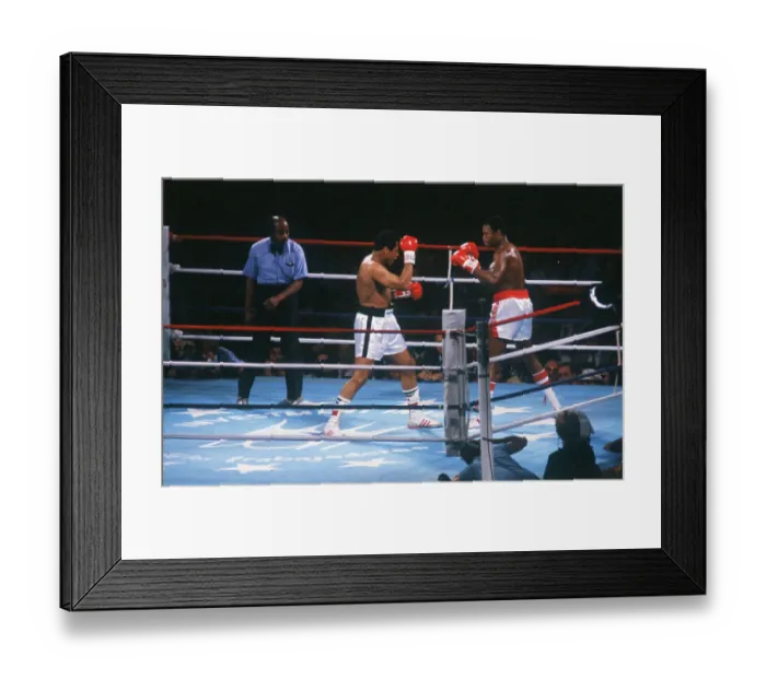 Framed Print : Muhammad Ali Punching Contender Framed Print : Muhammad Ali Punching Contender