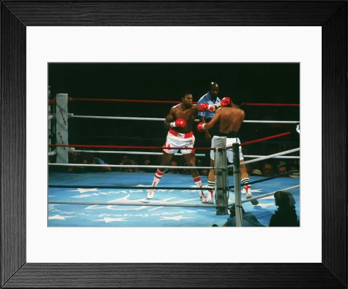 Framed Print : Muhammad Ali Punching Contender Framed Print : Muhammad Ali Punching Contender