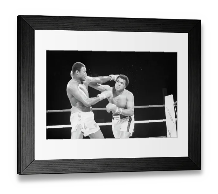 Framed Print : Larry Holmes and Muhammad Ali Boxing Framed Print : Larry Holmes and Muhammad Ali Boxing