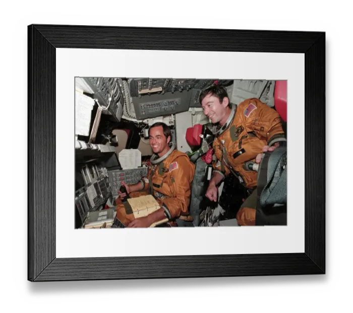 Framed Print : Astronauts in Spacecraft Framed Print : Astronauts in Spacecraft