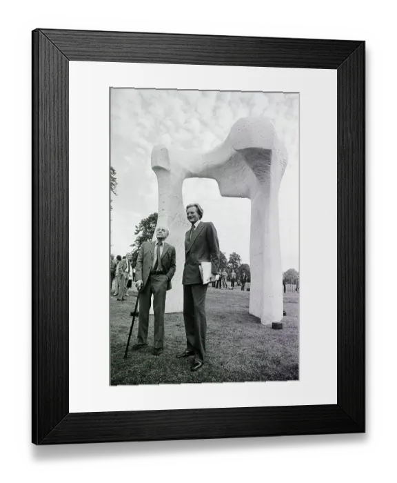Framed Print : Sculptor Henry Moore & Michael Heseltine Framed Print : Sculptor Henry Moore & Michael Heseltine