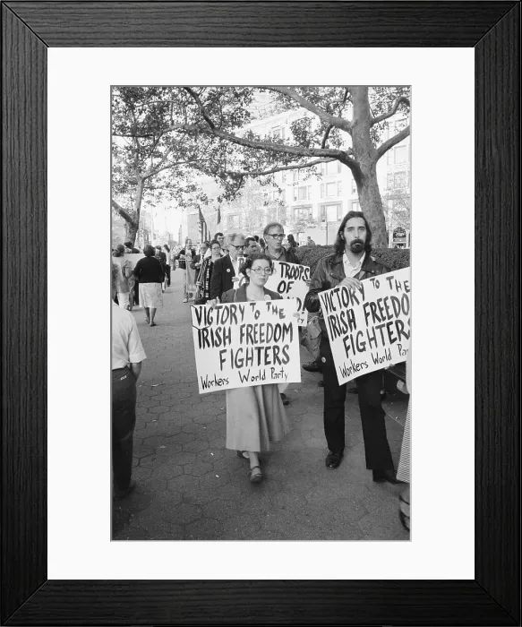 Framed Print : Irish Northern Aid Committee Picketing Prince Philip Framed Print : Irish Northern Aid Committee Picketing Prince Philip