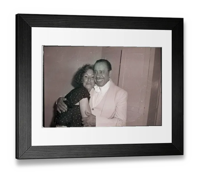 Framed Print : Cab Calloway Hugging Daughter Chris Calloway Framed Print : Cab Calloway Hugging Daughter Chris Calloway
