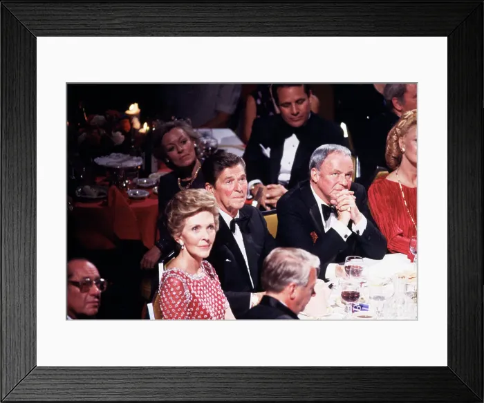 Framed Print : R. And N. Reagan And Sinatra At Waldorf Framed Print : R. And N. Reagan And Sinatra At Waldorf