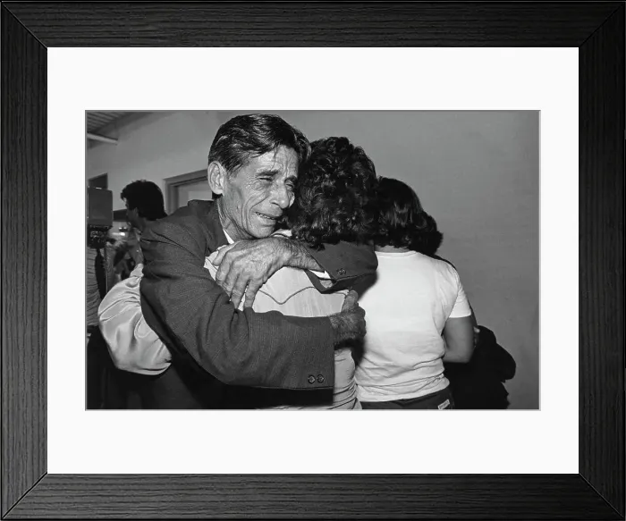 Framed Print : Antonio Perez Greets Relative Framed Print : Antonio Perez Greets Relative