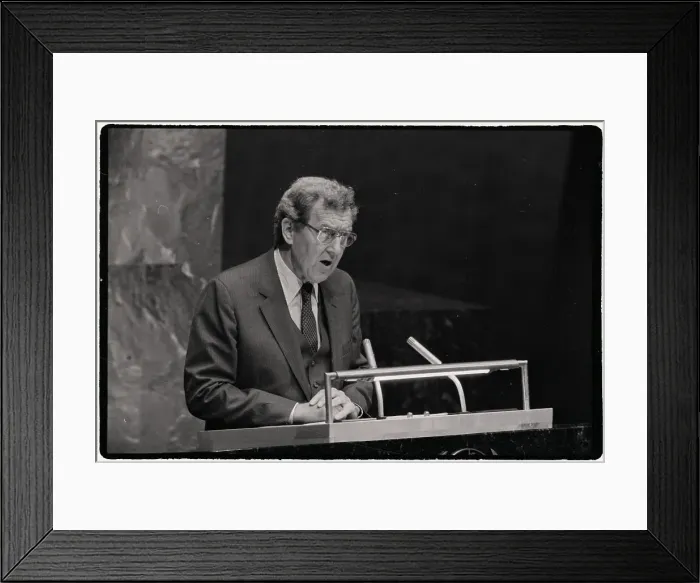 Framed Print : Edmund Muskie Speaks To General Assembly Framed Print : Edmund Muskie Speaks To General Assembly