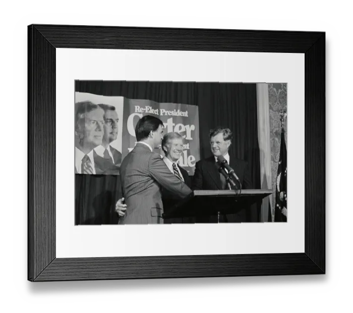 Framed Print : Ted Kennedy with Democratic Friends Framed Print : Ted Kennedy with Democratic Friends