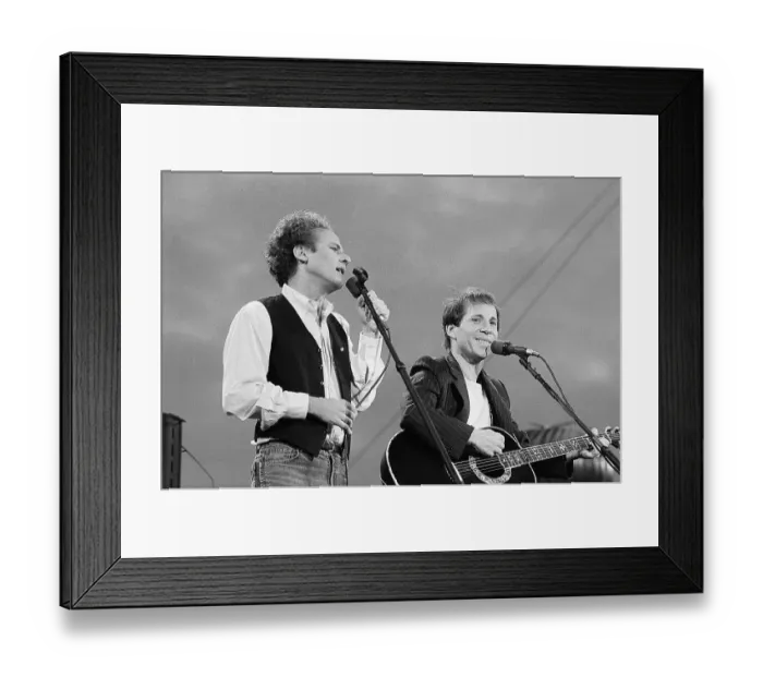 Framed Print : Simon and Garfunkel Performing on Stage Framed Print : Simon and Garfunkel Performing on Stage