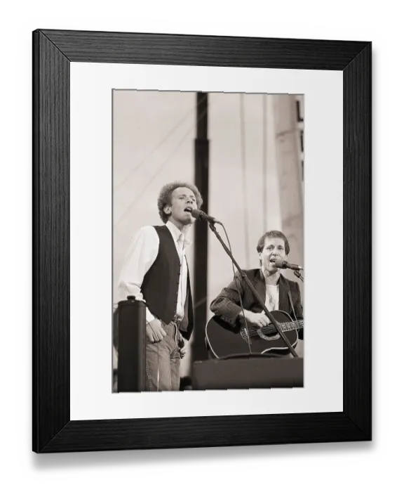 Framed Print : Simon and Garfunkel Performing on Stage Framed Print : Simon and Garfunkel Performing on Stage