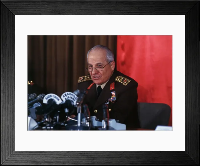 Framed Print : Turkey's General Kenan Evren