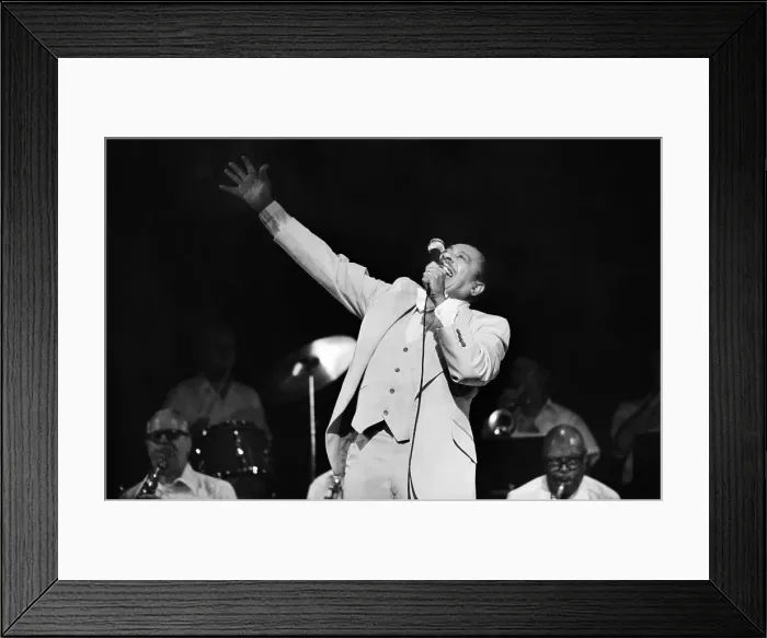 Framed Print : Cab Calloway Singing with Arm Raised