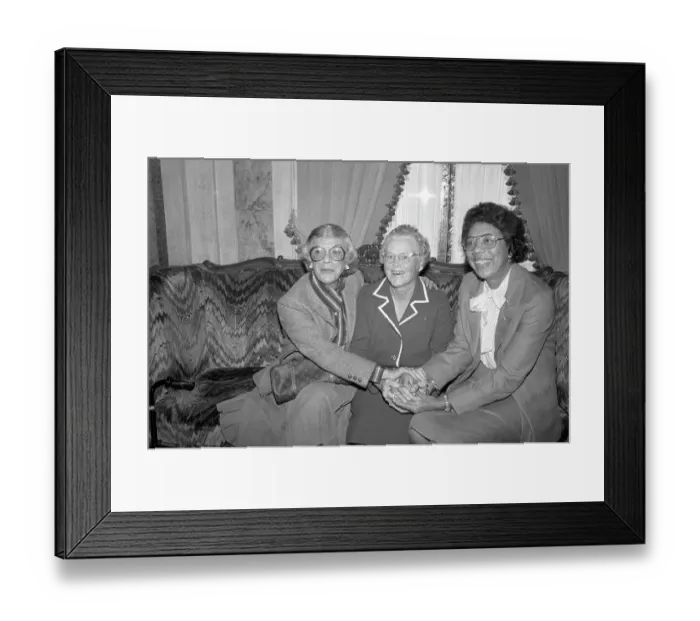Framed Print : Althea Gibson, Eleanor Whalen and Patty Berg