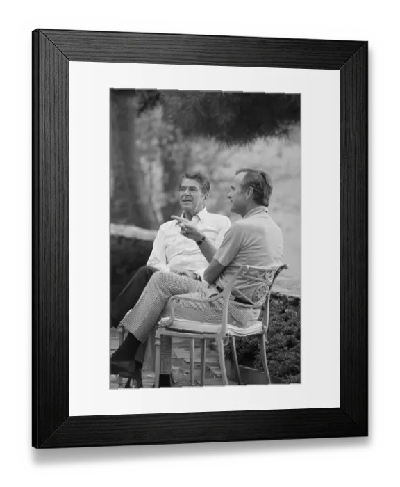 Framed Print : Ronald Reagan and George Bush Framed Print : Ronald Reagan and George Bush
