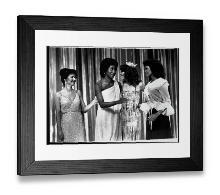 Framed Print : Two First Place Black Miss Americas Framed Print : Two First Place Black Miss Americas