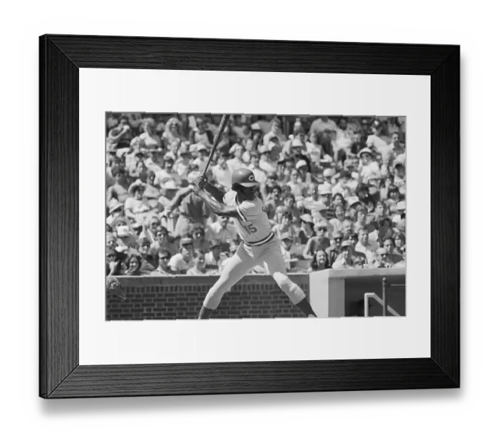 Framed Print : George Foster at Bat with Crowd Behind Framed Print : George Foster at Bat with Crowd Behind