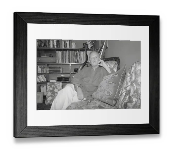 Framed Print : Truman Capote During Interview