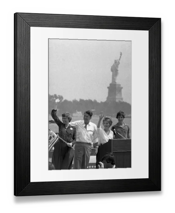 Framed Print : President Reagan with His Wife and Son Framed Print : President Reagan with His Wife and Son