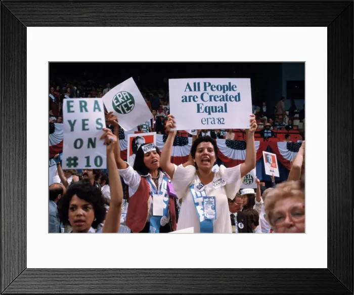 Framed Print : Rally Supporting Equal Rights Amendment Framed Print : Rally Supporting Equal Rights Amendment