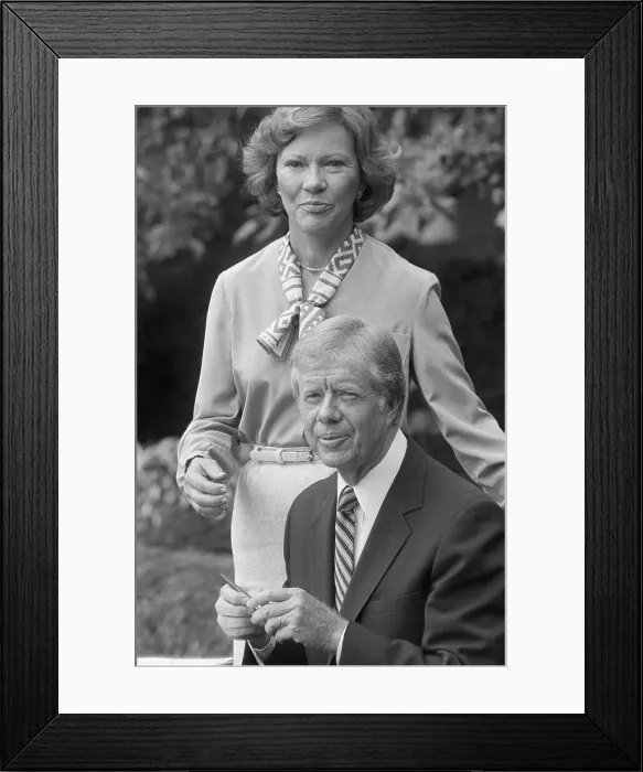 Framed Print : President Carter, First Lady Standing Framed Print : President Carter, First Lady Standing